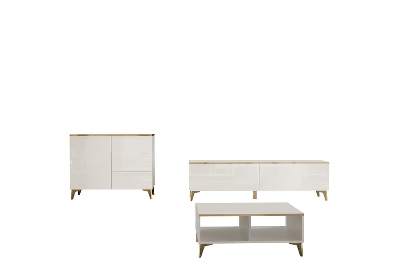 Royston Möbelset För Vardagsrum - Beige - Möbler - Möbelset - Möbelset för vardagsrum