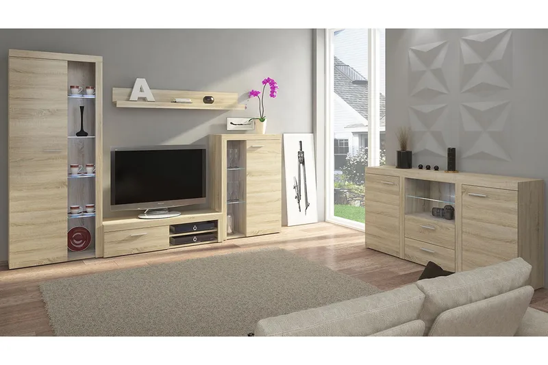 Rumba Soffgrupp, Beige/Grå