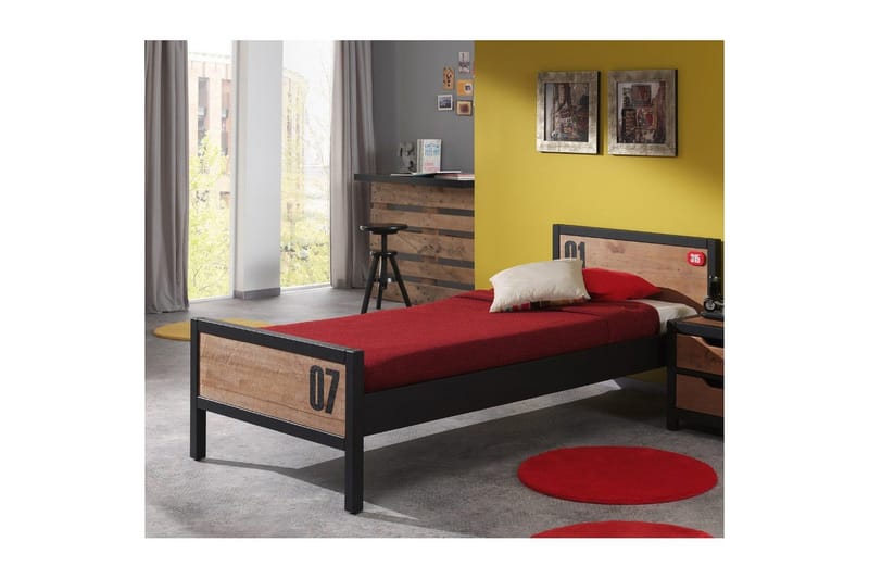 Säng med låda nattduksbord skrivbord garderob bokhylla Alex 2 dörrar - 2 dörrar - Möbler - Möbelset - Möbelset för sovrum