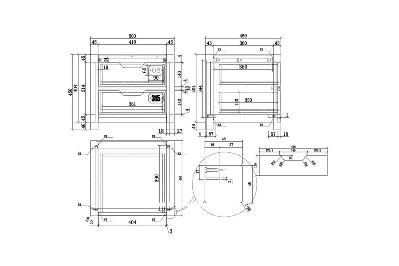 Säng med låda nattduksbord skrivbord garderob bokhylla Alex 3-dörrar - 3-dörrar - Möbler - Möbelset - Möbelset för sovrum
