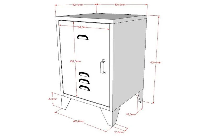 Säng med nattduksbord Bronxx Blå - Blå - Möbler - Möbelset - Möbelset för sovrum