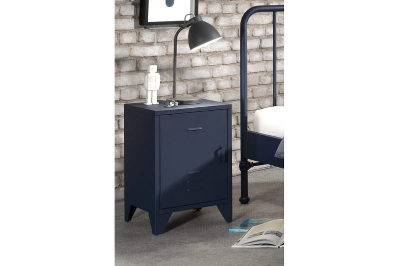 Säng med nattduksbord Bronxx Blå - Blå - Möbler - Möbelset - Möbelset för sovrum