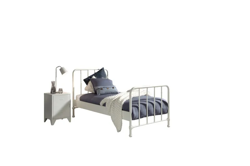 Säng med nattduksbord Bronxx Vit - Vit - Möbler - Möbelset - Möbelset för sovrum