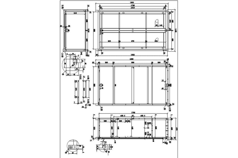 Säng med nattduksbord garderob textilset Amori Vit - Möbler - Möbelset - Möbelset för sovrum