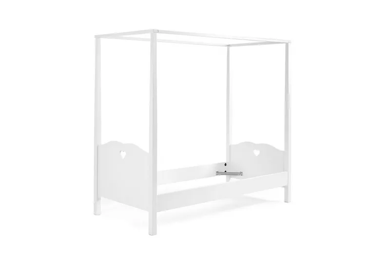 Säng med nattduksbord garderob textilset Amori Vit - Möbler - Möbelset - Möbelset för sovrum