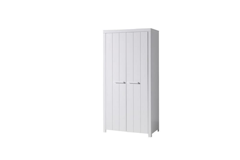 Säng med ribbotten nattduksbord 2-dörrars garderob skrivbord bokhylla Erik - Möbler - Möbelset - Möbelset för sovrum