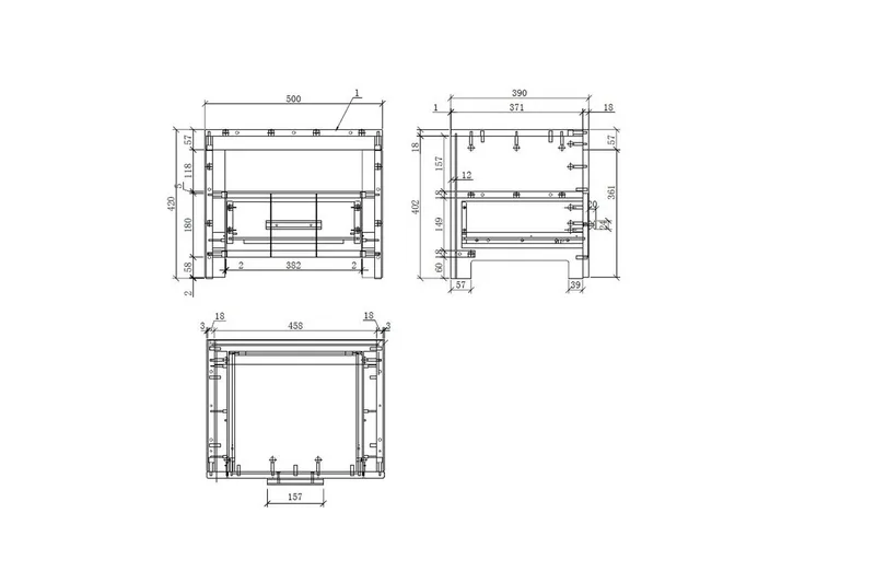 Säng med ribbotten nattduksbord 3-dörrars garderob skrivbord låda Erik - Möbler - Möbelset - Möbelset för sovrum