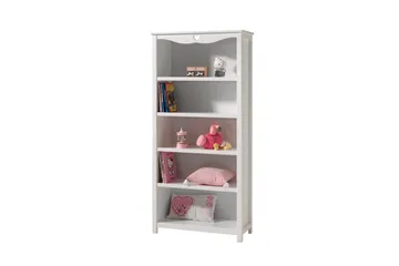 Säng med ribbotten nattduksbord garderob skrivbord bokhylla Amori Vit 3-dörrar - 3-dörrar - Möbler - Möbelset - Möbelset för sovrum