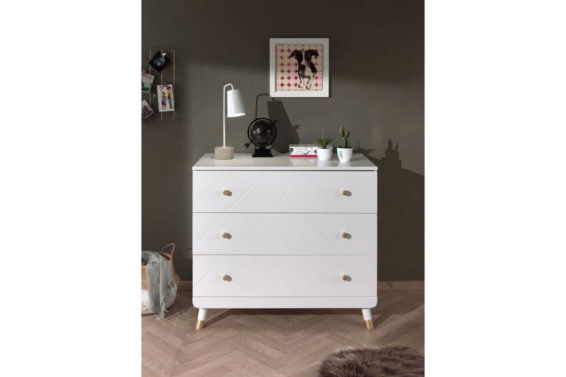 Säng med sängbord, byrå Billy Vit - Möbler - Möbelset - Möbelset för sovrum