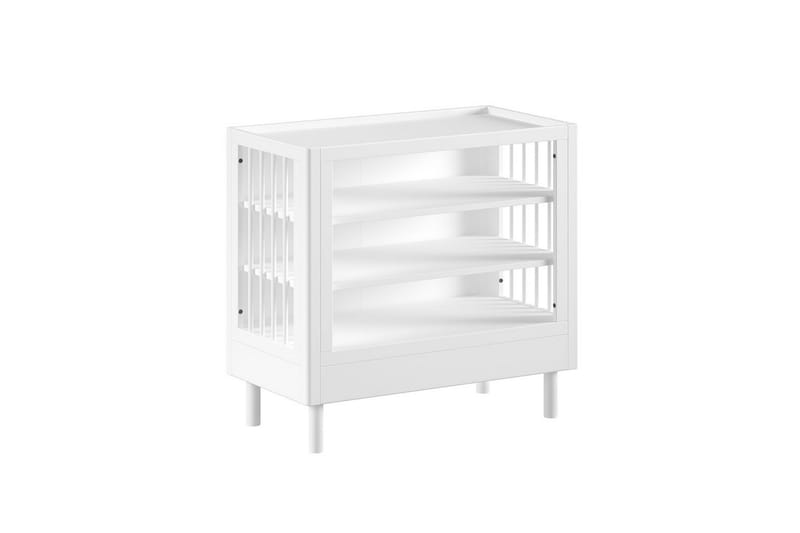 Säng med sängbord, garderob, skötbord Forrest Vit bok - Vit bok - Möbler - Möbelset - Möbelset för sovrum