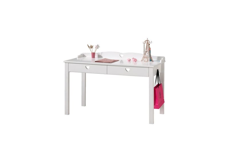 Säng med sängbord, garderob, skrivbord, bokhylla Amori Vit 2 dörrar - 2 dörrar - Möbler - Möbelset - Möbelset för sovrum