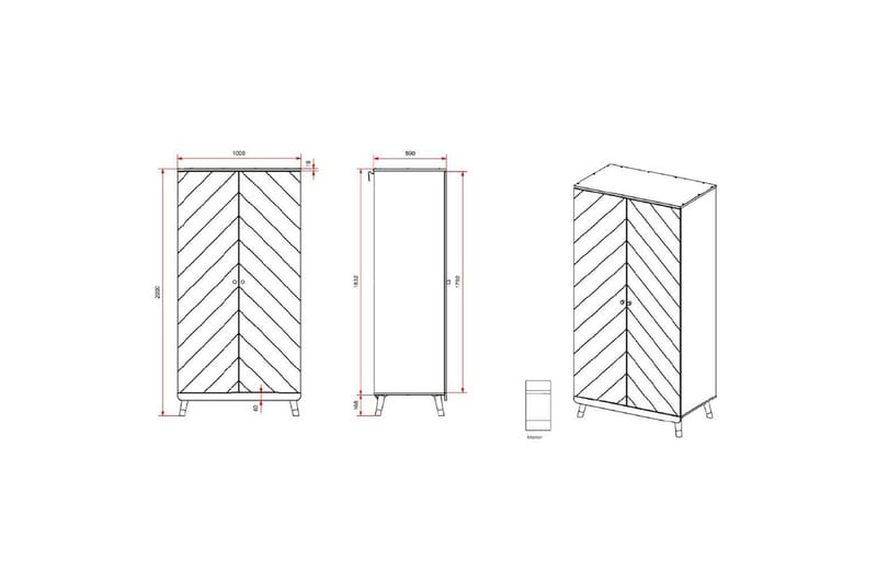 Säng med sängbord, garderob, skrivbord Billy Vit - Möbler - Möbelset - Möbelset för sovrum