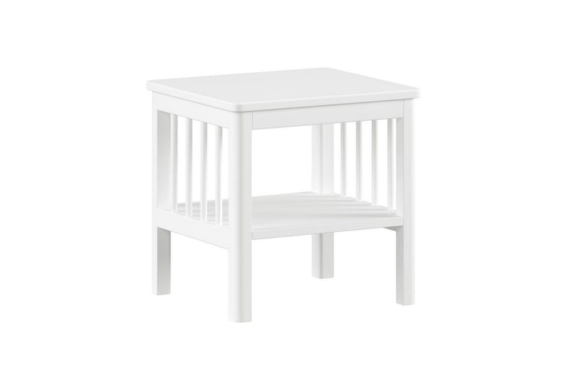 Säng med sängbord, garderob Forrest byrå med 3 lådor Vit bok - Vit bok - Möbler - Möbelset - Möbelset för sovrum