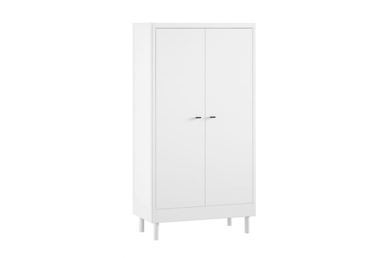 Säng med sängbord, garderob Forrest byrå med 3 lådor Vit bok - Vit bok - Möbler - Möbelset - Möbelset för sovrum