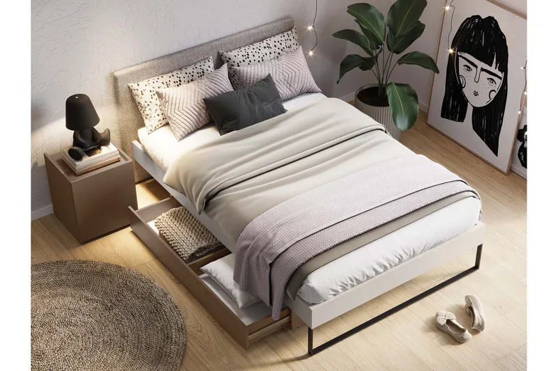 Sigmana Möbelset För Sovrum - Ljusgrå/Beige - Möbler - Möbelset - Möbelset för sovrum