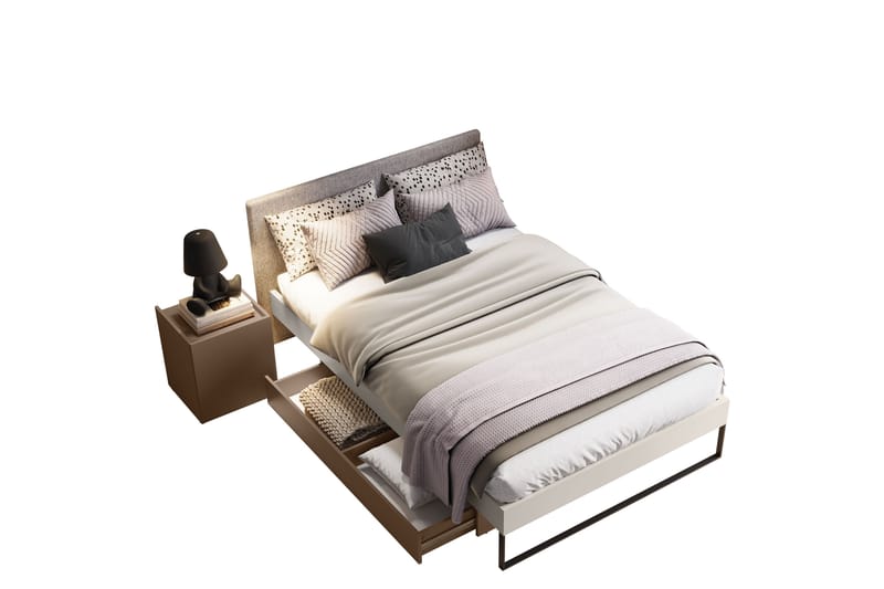 Sigmana Möbelset För Sovrum - Ljusgrå/Beige - Möbler - Möbelset - Möbelset för sovrum