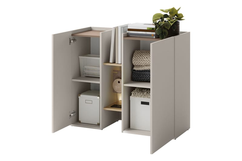 Sigmana Möbelset För Sovrum - Ljusgrå/Beige - Möbler - Möbelset - Möbelset för sovrum