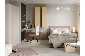 Sigmana Möbelset För Sovrum - Ljusgrå/Brun/Beige - Möbler - Möbelset - Möbelset för sovrum