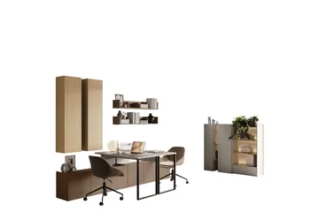 Sigmana Möbelset För Vardagsrum - Ljusgrå/Brun/Beige - Möbler - Möbelset - Möbelset för vardagsrum