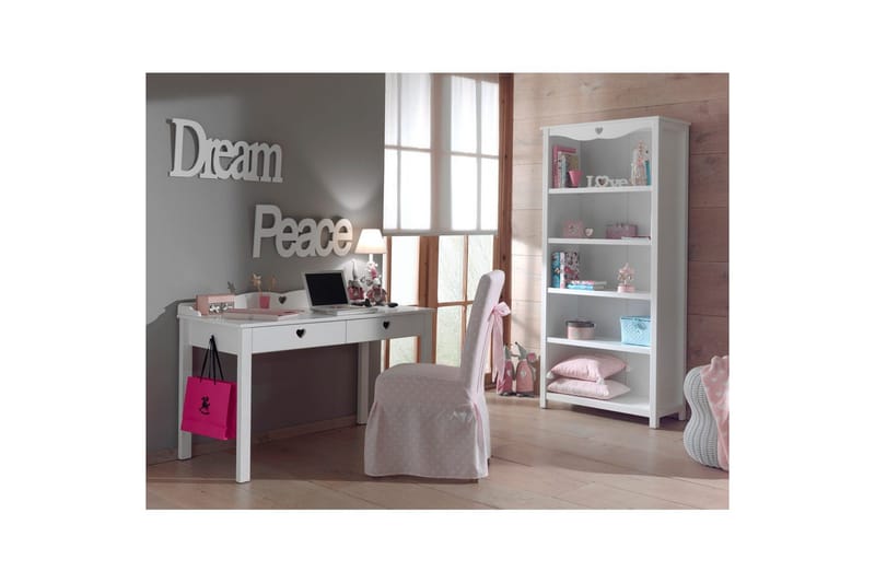 Skrivbord med bokhylla Amori Vit - Möbler - Möbelset - Möbelset för kontor
