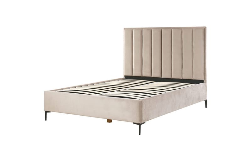 Sovrumsset Sezanne Beige/grå/svart, 160x200 cm, Sammet - Beige/grå/svart, 160x200 cm, Sammet - Möbler - Möbelset - Möbelset för sovrum