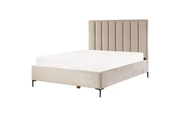 Sovrumsset Sezanne Beige/grå/svart, 160x200 cm, Sammet - Beige/grå/svart, 160x200 cm, Sammet - Möbler - Möbelset - Möbelset för sovrum