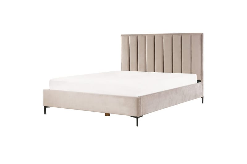 Sovrumsset Sezanne Beige/grå/svart, 180x200 cm, Sammet - Beige/grå/svart, 180x200 cm, Sammet - Möbler - Möbelset - Möbelset för sovrum