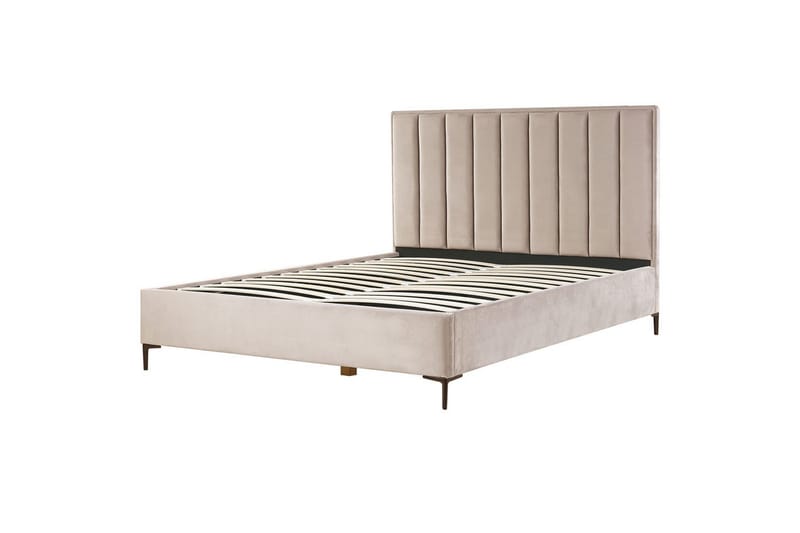Sovrumsset Sezanne Beige/grå/svart, 180x200 cm, Sammet - Beige/grå/svart, 180x200 cm, Sammet - Möbler - Möbelset - Möbelset för sovrum