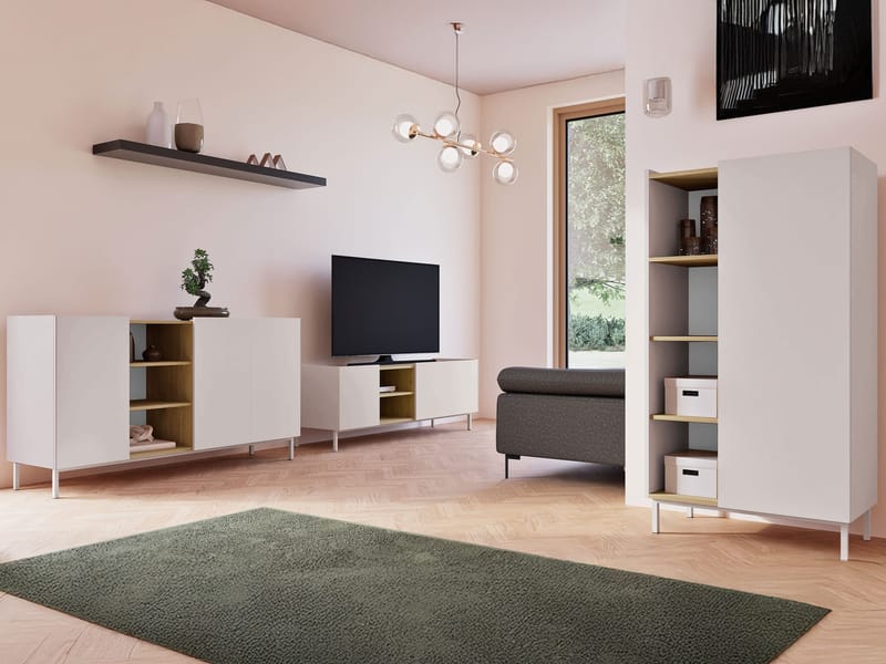 Tavrin Möbelset För Vardagsrum - Beige - Möbler - Möbelset - Möbelset för vardagsrum