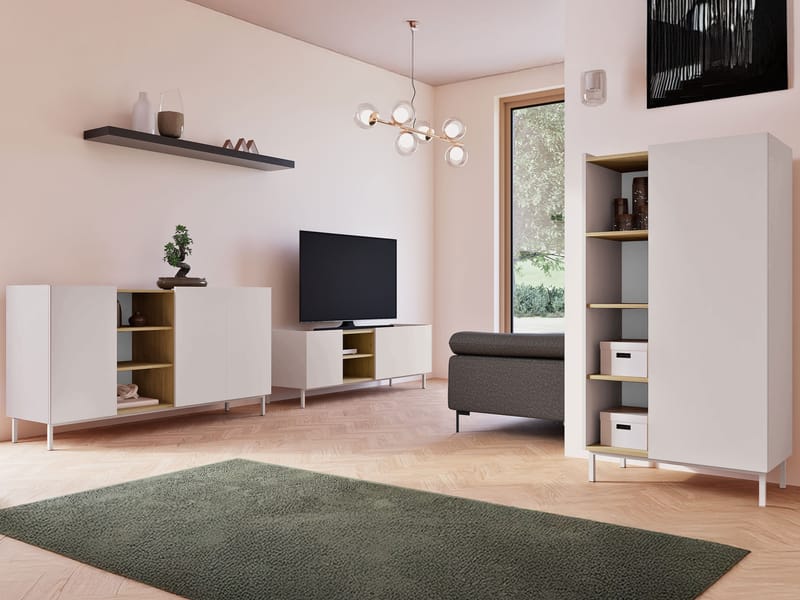 Tavrin Möbelset För Vardagsrum - Beige - Möbler - Möbelset - Möbelset för vardagsrum