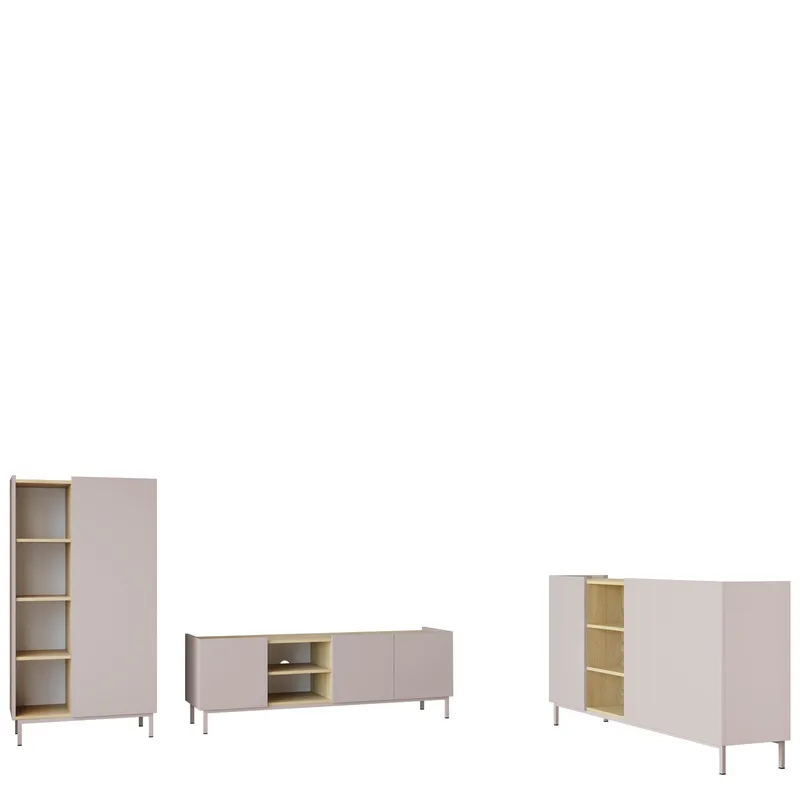 Tavrin Möbelset För Vardagsrum - Beige - Möbler - Möbelset - Möbelset för vardagsrum