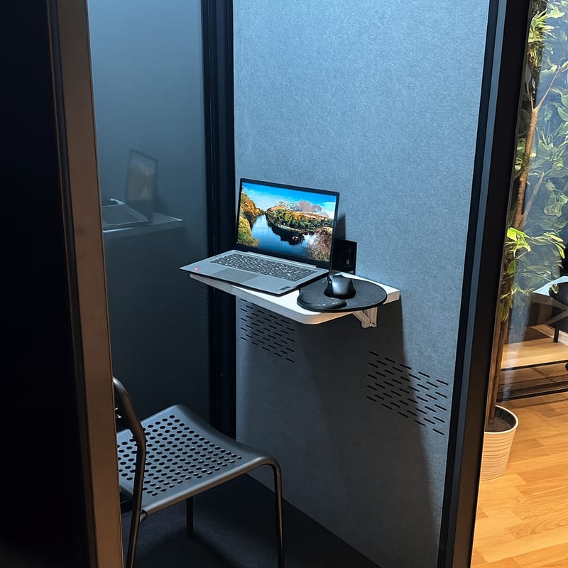 Telefonbås för kontor | 1 person | Ljudisolerat -30dB - Möbler - Möbelset - Möbelset för kontor