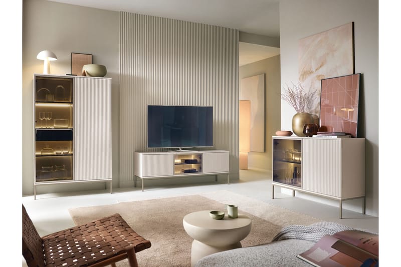 Tenorio Möbelset För Vardagsrum - Beige - Möbler - Möbelset - Möbelset för vardagsrum