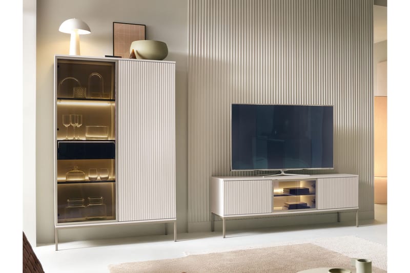 Tenorio Möbelset För Vardagsrum - Beige - Möbler - Möbelset - Möbelset för vardagsrum