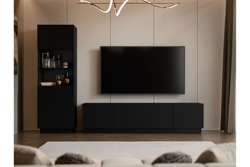 Torvalen Möbelset För Vardagsrum - Svart - Möbler - Möbelset - Möbelset för vardagsrum