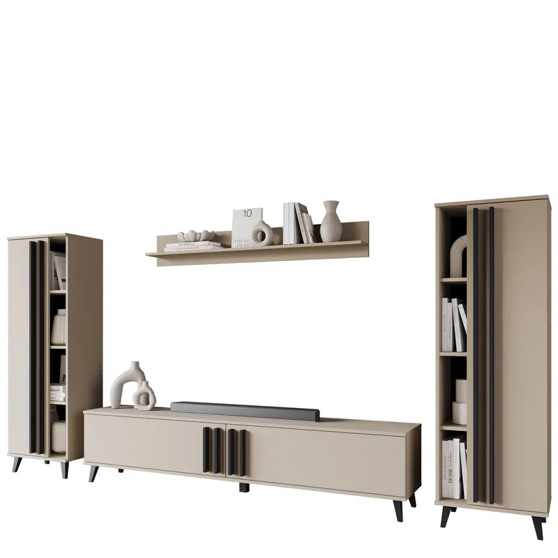 Torvos Möbelset För Vardagsrum - Beige - Möbler - Möbelset - Möbelset för vardagsrum