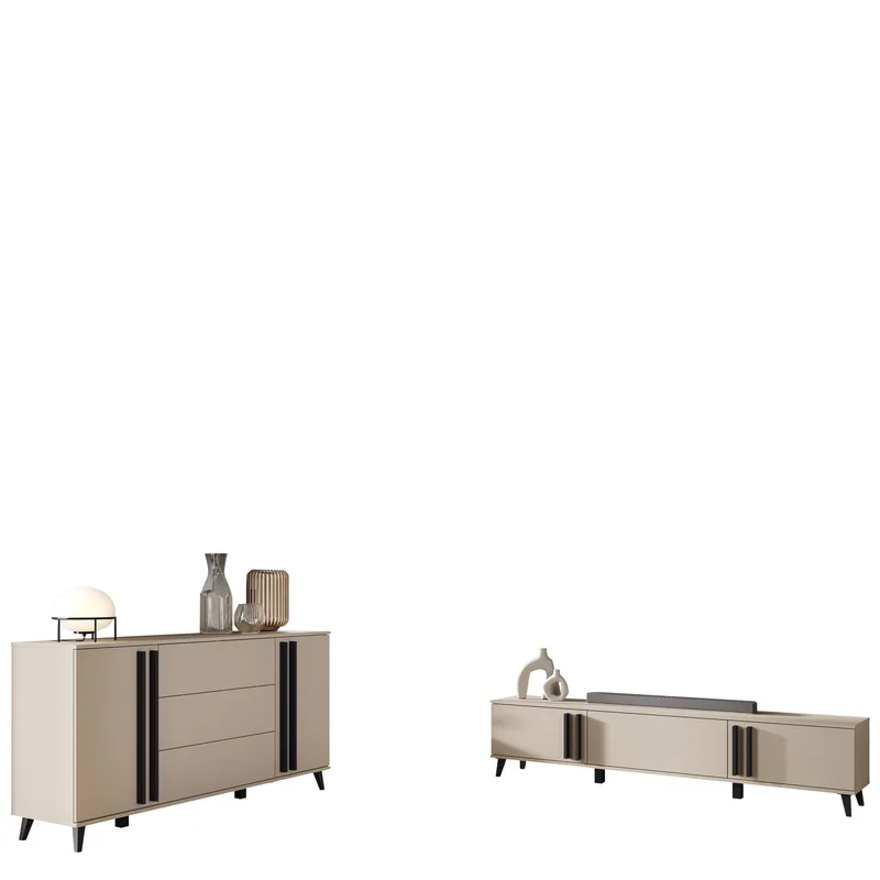 Torvos Möbelset För Vardagsrum - Beige - Möbler - Möbelset - Möbelset för vardagsrum