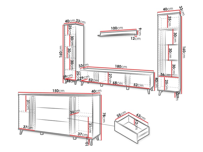 Torvos Möbelset För Vardagsrum - Beige - Möbler - Möbelset - Möbelset för vardagsrum
