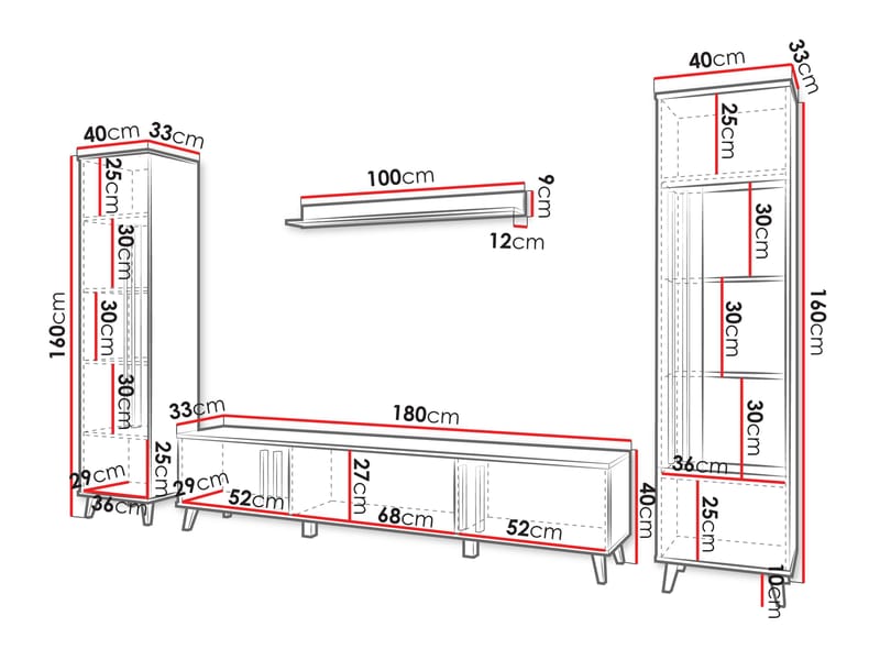 Torvos Möbelset För Vardagsrum - Beige - Möbler - Möbelset - Möbelset för vardagsrum