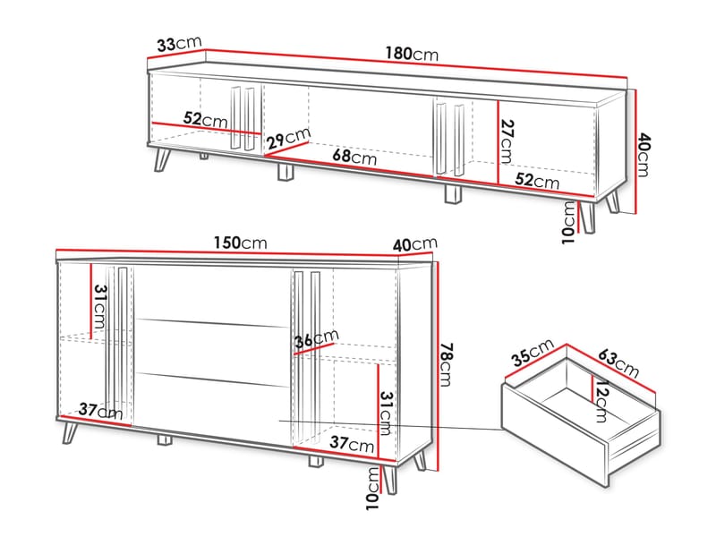 Torvos Möbelset För Vardagsrum - Beige - Möbler - Möbelset - Möbelset för vardagsrum