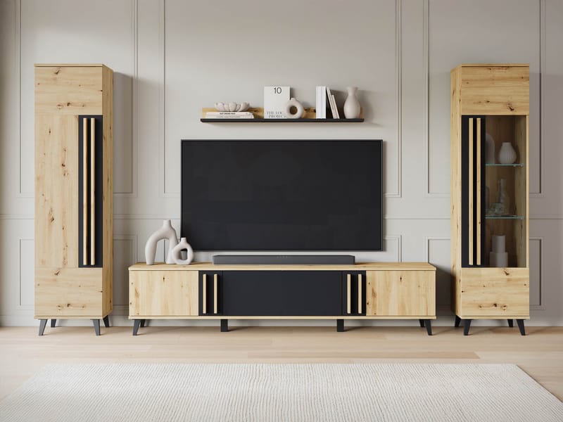Torvos Möbelset För Vardagsrum - Brun/Svart - Möbler - Möbelset - Möbelset för vardagsrum