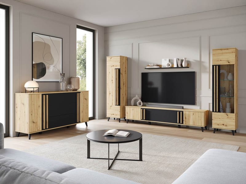 Torvos Möbelset För Vardagsrum - Brun/Svart - Möbler - Möbelset - Möbelset för vardagsrum