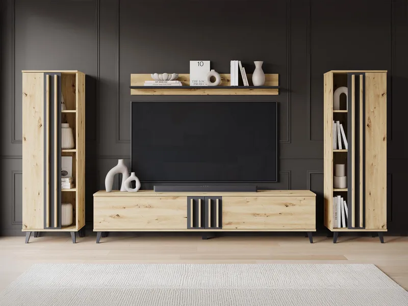 Torvos Möbelset För Vardagsrum - Brun/Svart - Möbler - Möbelset - Möbelset för vardagsrum