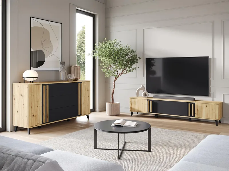 Torvos Möbelset För Vardagsrum - Brun/Svart - Möbler - Möbelset - Möbelset för vardagsrum