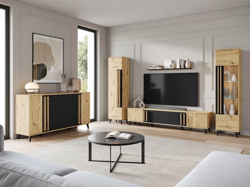 Torvos Möbelset För Vardagsrum - Brun/Svart - Möbler - Möbelset - Möbelset för vardagsrum