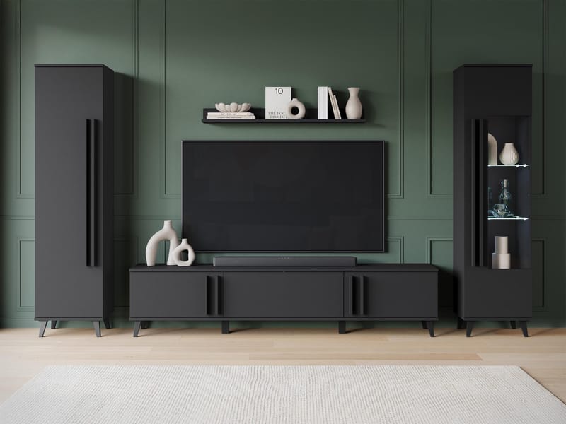 Torvos Möbelset För Vardagsrum - Svart - Möbler - Möbelset - Möbelset för vardagsrum