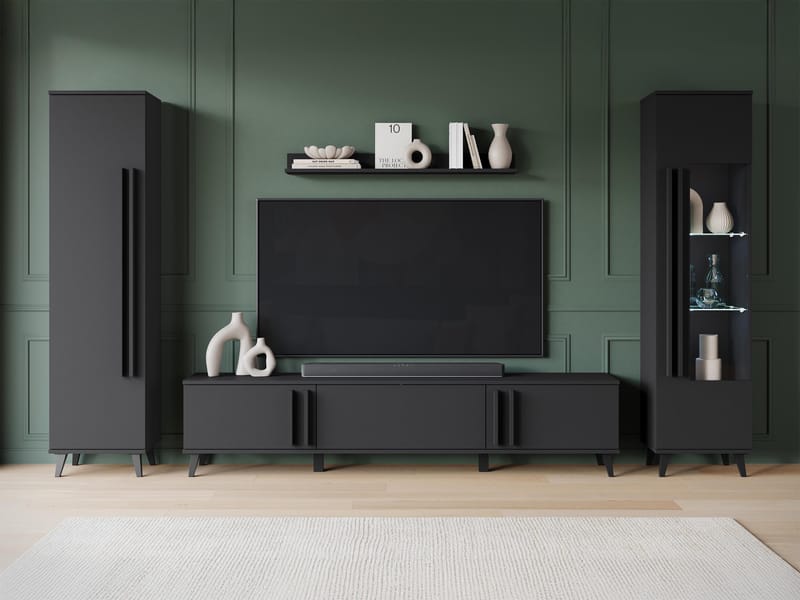 Torvos Möbelset För Vardagsrum - Svart - Möbler - Möbelset - Möbelset för vardagsrum