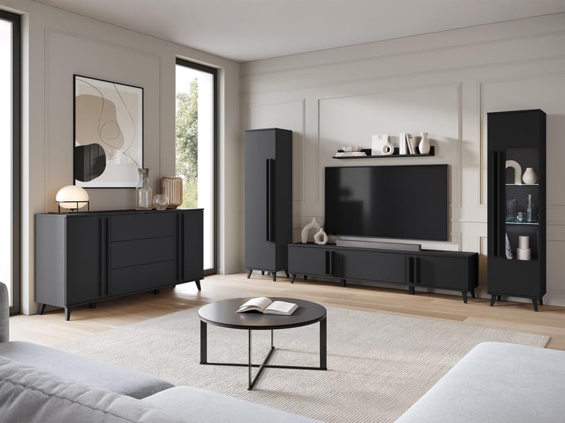Torvos Möbelset För Vardagsrum - Svart - Möbler - Möbelset - Möbelset för vardagsrum