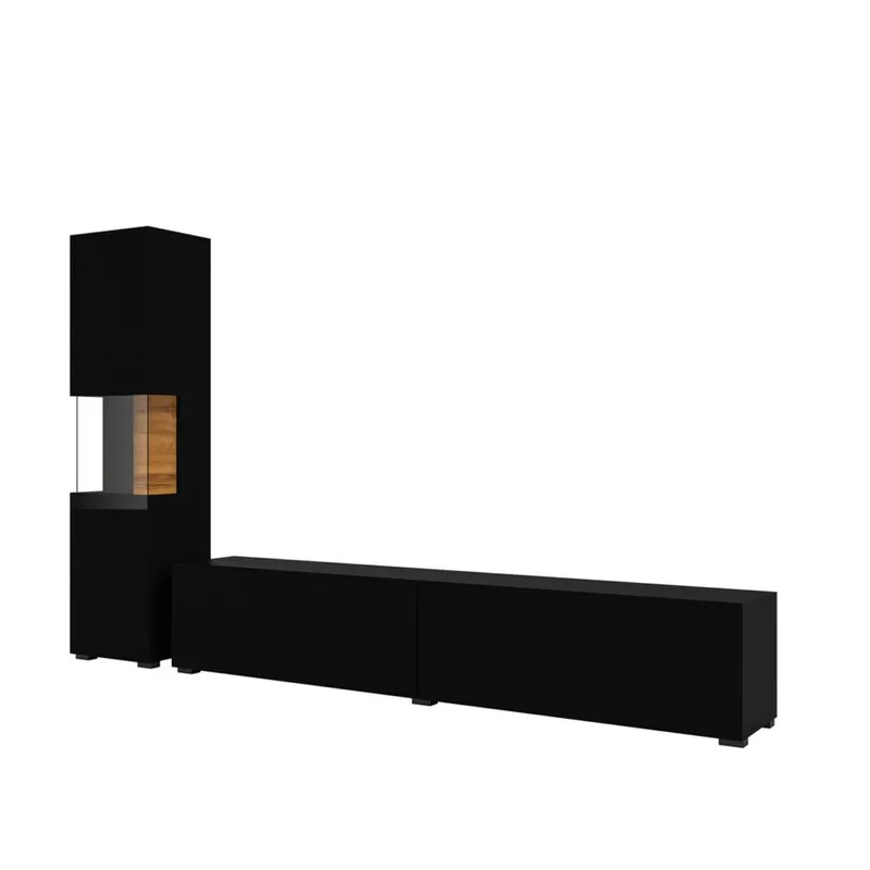 Väggenhet Ava 2 delar (05+40) - Svart onyx - Möbler - Möbelset - Möbelset för vardagsrum