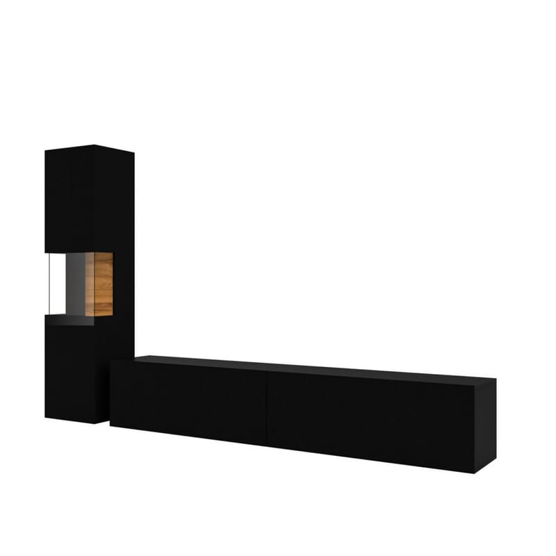Väggenhet Ava 2 delar (05+40) - Svart onyx - Möbler - Möbelset - Möbelset för vardagsrum